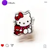 Mercancía de dibujos animados acrílicos Sanrio clip de PP para estudiante papelería clip vertical multifuncional para examen papel documento nota