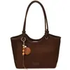 Bolsa de Mão Grande Capacidade Casual Super Popular Versátil Bolsa de Ombro Feminina para o Dia a Dia Tote Camurça Moda Outono 2026