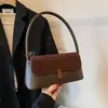 Bolsa de ombro retrô de nicho transfronteiriça para mulheres, nova bolsa de ombro com estampa de leopardo 2026, bolsa quadrada pequena fosca da moda