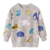 Marca estilo europeu e americano roupas infantis outono e inverno algodão suéter de manga comprida tops para meninos suéter de moletom infantil de manga comprida roupas infantis