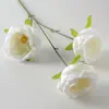 Rosa Artificial de Tres Cabezas Austin Flor Falsa Arreglo Floral para Pasillo de Salón de Bodas Flor de Seda Decorativa Arreglo Floral Artificial para Piso