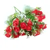 Flor Seca Única Flor de Seda Flor Artificial Buquê Decoração de Plástico Enfeites para Sala de Estar Arranjo de Flores Flor para Performance de Dança de Cerca