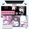 Kuromi Melody Mouse Pad Grande Dibujos Animados Niñas Lindas Oficina Teclado Pad Borde Cerrado Goma Antideslizante Alfombrilla de Mesa