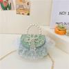 Nova Bolsa Infantil de Mão com Pérolas Bolsa de Ombro para Meninas Estilo Coreano Estilo Princesa Bolsa da Moda Atacado
