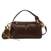 Bolsa de Almofada Clássica Retro de Alta Qualidade Transfronteiriça Nova Moda Versátil Grande Capacidade Couro Oleado Portátil Bolsa Transversal