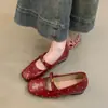 Zapatos de tacón alto Mary Jane de un solo cierre para mujer 2026 Primavera Estilo Pequeño Aroma Temperamento Camelia Correa Única Zapatos de Noche Calzado para Mujer
