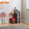 Cesta de Almacenamiento para Esterillas de Yoga, Estante de Almacenamiento para Equipos Deportivos y de Fitness en Casa, Estante de Almacenamiento Doméstico para Rellenar Espacios para Bádminton y Baloncesto