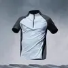 Camiseta de Manga Corta para Hombre, Marca de Moda, Corte Holgado de Verano, Manga de Tres Cuartos, Nuevo Modelo 2025, Estilo de Celebridad de Internet, Top Sencillo con Estampado