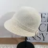 Sombrero de Punto Estilo Coreano con Lazo para Mujer Ala Ancha Hace que la Cara Parezca Más Pequeña Sombrero de Pescador Tejido Cálido y Moderno para Otoño e Invierno Sombrero de Cubo Versátil