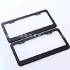 Exportación transfronteriza de placas de matrícula estándar de EE. UU., luces de matrícula de acero inoxidable negro, marcos para placas de matrícula, soportes para placas de matrícula, placas de matrícula de coche impresas a color