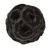 Peluca de Mujer con Nueve Pinzas para el Cabello en Forma de Flor, Herramienta de Peinado con Pedrería, Moño de Flor, Moño Completo, Peluca Adornada con Pedrería, Postizo de Cabello Natural