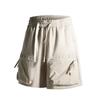 Verão Novo Estilo Japonês Shorts Utilitários de Secagem Rápida Masculino Marca Tendência Calças Casuais Soltas Bolso Grande Retas Esportivas