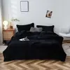 Manta de Franela con Logo Estampado, Manta para Siesta, Manta de Vellón Coral para Aire Acondicionado, Regalo para Evento de Verano Color Sólido, Decoración Sencilla para el Hogar