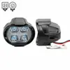 Luz de espejo para motocicleta de comercio electrónico transfronterizo WJ 4 perlas luz LED para coche eléctrico foco luz de espejo retrovisor luz de inspección faro