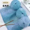 Pintura a Óleo Gradiente Tingido Arco-Íris Linha de Mohair Tricô Feito à Mão Casaco Cachecol DIY Xale Suéter Lã Fina
