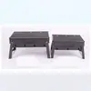 Parrilla plegable para barbacoa Muchos Lugares barbacoa Tamaño Simple Acero Negro barbacoa Exterior Hogar barbacoa barbacoa