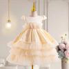 Vestido de noche festivo 2024, vestido de novia con tutú, vestido de niña de las flores, dama de honor pequeña, vestido de princesa Lolita para niña