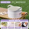 Cubo de Agua Portátil para Exteriores con Grifo, Bolsa de Almacenamiento de Agua de Gran Capacidad, Cubo para Frutas para Picnic, Camping y Uso en Casa, Cubo de Hielo