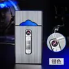 Encendedor multifuncional integrado, set de 20 piezas, resistente a la presión, a prueba de humedad, recargable, ignición de doble arco, pitillera delgada, bestseller transfronterizo