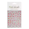 Pegatina Adhesiva para Uñas Transfronteriza Color Pequeño Amor Forma de Estrella Hueco Bronceado Plata Calcomanía de Decoración para Uñas