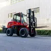 Empilhadeira Off-Road de Quatro Rodas Exportada para a América do Sul 35 Diesel Tração nas Quatro Rodas Direção Dianteira Empilhadeira Multifuncional