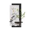 Pintura Decorativa de Entrada para Adivinación, Pintura Colgante de Planta Verde Hidropónica, Lámpara de Pared LED de Gama Alta, Pintura de Pared para Puerta de Entrada