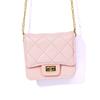 2023 Nuevo Bolso Mensajero Estilo Coreano INS Color Dopamina Bolso para Lápiz Labial Bolso de Cadena Romboidal Estilo Chanel Bolso de Mujer Billetera