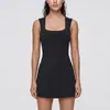 Vestido transfronteiriço com bojo, leggings, respirável e de secagem rápida, para fitness ao ar livre, esportes, corrida, saia-short de tênis anti-exposição para mulheres