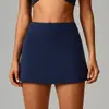 Falda de Tenis Deportiva Mini de Secado Rápido Adelgazante de Verano Transfronteriza para Correr Fitness Anti-rozaduras Falsa de Dos Piezas 8796