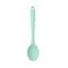 Cuchara de silicona todo incluido transfronteriza tamaño pequeño semitransparente más herramienta para suplemento alimenticio para niños mini cuchara cuchara cuchara ensalada