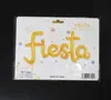 Letra minúscula siamesa en español fiesta globo de película de aluminio empaque de tarjeta de papel independiente Rosa Dorado Oro Rosa Decoración de fiesta