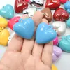 Llavero Colgante Corazón de Melocotón Acrílico Color Sólido Aceite Brillante Agujero para Colgar Corazón DIY Estilo Coreano Colgante Agujero Colgante Accesorios de Joyería