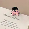 Pinza de Garra Pequeña con Strass de Estrella de Cinco Puntas en Forma de Corazón para Mujer, Pinza de Garra Exquisita de Gama Alta para Medio Cabello, Accesorio para el Cabello Tipo Pinza de Tiburón