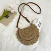 Bolsa de Palha Trançada para Mulheres, Grande Capacidade, Nova Bolsa Transversal Trançada Casual de Verão 2026, Alto Valor Estético, Bolsa de Praia para Mulheres
