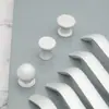 Manija Moderna Minimalista de Aleación de Aluminio para Espacio Negra Sólida Alargada Manija de Puerta de Gabinete Cajón Armario Manija de Puerta de Gabinete