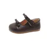 Zapatos de Cuero para Niñas Primavera y Otoño 2025 Estilo Chanel Zapatos Individuales Infantiles Zapatos Mary Jane Suaves para Niñas Pequeñas, Niños Pequeños y Niños