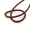 Cordão Trançado Vintage 6mm Couro Vaca Corda DIY Pulseira Colar Cordão Trançado Redondo Couro Vaca Venda Quente na Europa e América