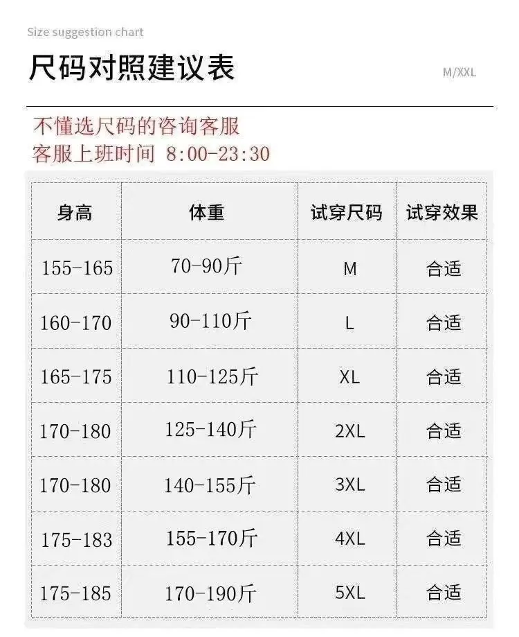 M-5XL偏小点点