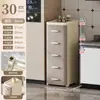 Gabinete de Almacenamiento Engrosado con Cajones, Gabinete de Almacenamiento Doméstico de Plástico, Gabinete de Almacenamiento Infantil, Organizador de Armario, Gabinete de Cinco Cajones