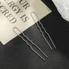Novo estilo retrô DIY feito à mão padrão de onda U duplo grampo de cabelo acessórios de cabelo grampo de cabelo grampo de cabelo grampo de cabelo bastão pente acessórios