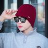 Gorro de invierno para hombre, para deportes al aire libre, esquí, cálido, con protección para los oídos, forro polar, informal, de punto