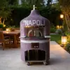 Forno de pizza a lenha mini, portátil, de alta qualidade, grau comercial, para uso externo/interno, também conhecido como forno de pizza de lava