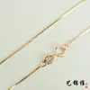Cadena Hueso de Serpiente Octagonal Chapada en Oro Rosa Plata S925 Taobao Jingdong Venta Caliente Collar de Plata Cadena Corta Exquisita para Clavícula Japonesa y Coreana
