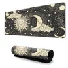 Alfombrilla de Ratón Extra Grande Resistente a la Suciedad Dios del Sol Ligera y Oscura Pad para Teclado de Gaming E-Sports Pad con Borde de Bloqueo Venta Caliente Transfronteriza Dropshipping