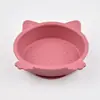 Tigela de Silicone para Comida de Gato Amazon Tigela de Comida com Ventosa para Bebê Tigela de Alimentação Anti-Queda para Crianças Tigela de Silicone de Grau Alimentício