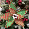 Flores Decorativas de Navidad Personalizadas por Fabricantes Adornos Festivos Decoraciones 27cm Flores Decorativas de Navidad al por Mayor
