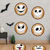 HW017 Amazon Pegatinas de Halloween Pegatinas de Vacaciones Grimace Calabaza Araña Fantasma Globo Ocular Pegatinas de Pared