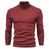 Outono e inverno novo suéter casual masculino de cor sólida pulôver comércio exterior suéter casual masculino de gola alta suéter transfronteiriço