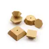 Estilo nórdico mango de madera cilíndrico tirador de cajón de madera maciza para armario de casa gabinete tirador de madera de un solo agujero