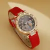 2025 Reloj de Pulsera de Aleación Transfronterizo Dial Redondo Dulce Amor Set de Joyería Corazón de Durazno Dropshipping
